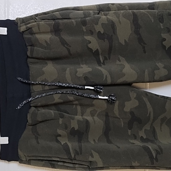 Huntington Beach Soft Sherpa Fleece Lined Knit Camo Jogger Utility Lounge Pants - Picture 10 of 10